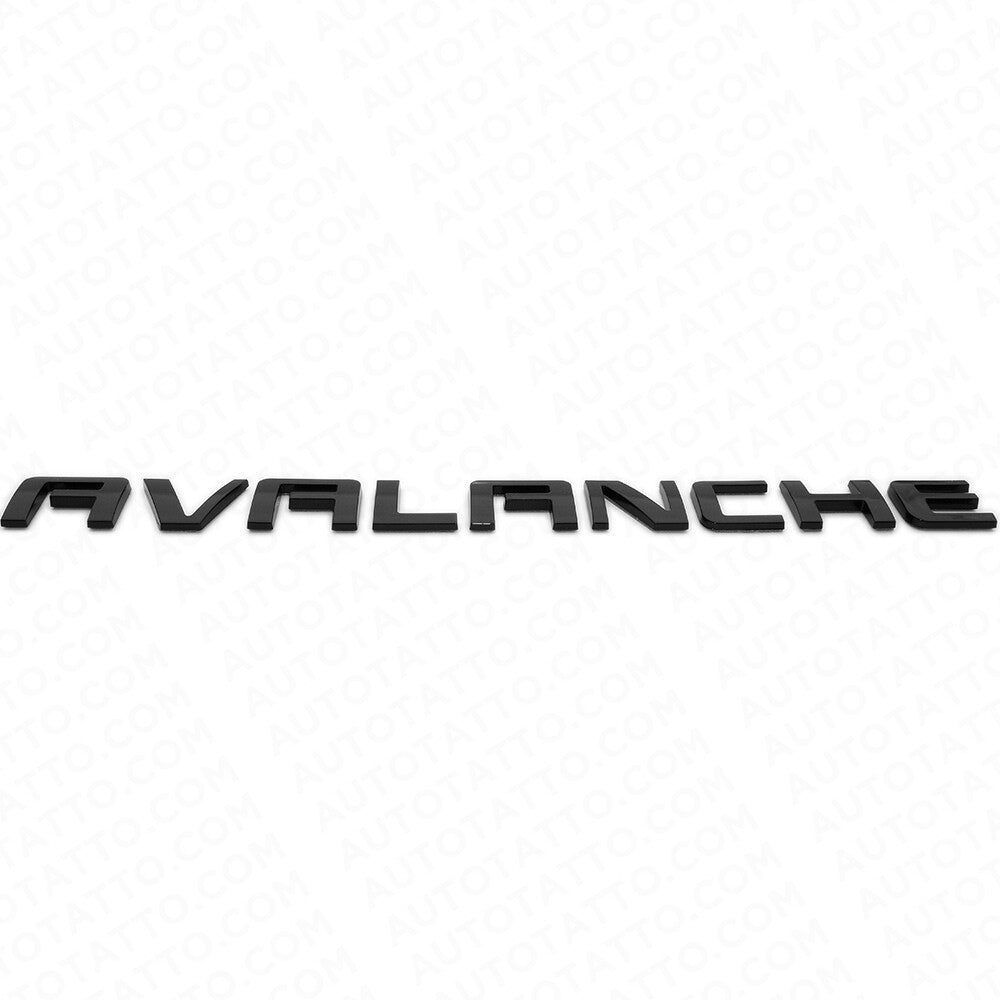 For Chevy Avalanche Door / Tailgate Badge 3D Logo Emblem Truck OEM Gloss Black