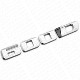 For Cadillac Escalade 600 600D Silver Rear Liftgate Emblem Badge Package