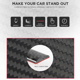 Audi Q3 Q5 Q7 Q8 3D Carbon Fiber Steering Wheel Ring Logo Badge Emblem Sticker