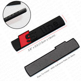 2x Matte Black Sline S-LINE Side Fender Marker Emblem Decal Badge Decorate Sport