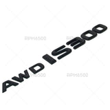 For Lexus Trunk Matte Black AWD IS 300 Letter Badge Emblem Car Replace F-Sport