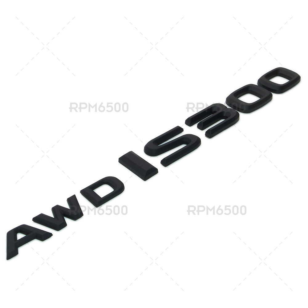 For Lexus Trunk Matte Black AWD IS 300 Letter Badge Emblem Car Replace F-Sport