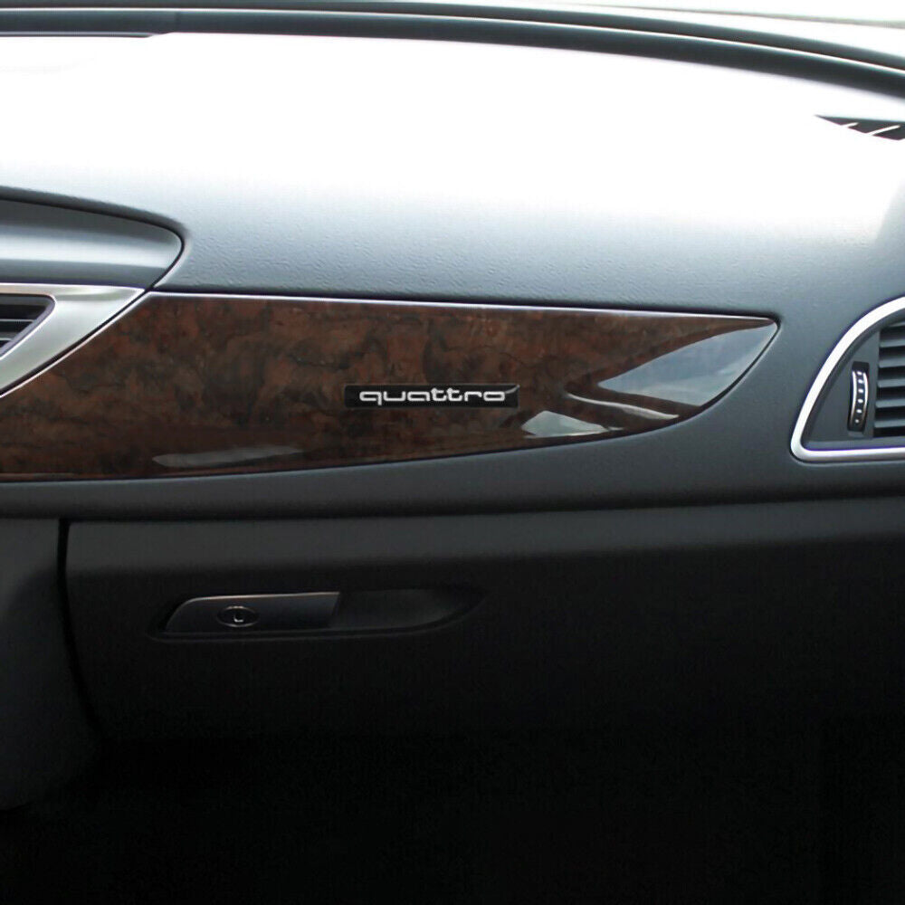 Universal Fashion Aluminum Alloy Quattro Car Decal Sticker for Auto Decoration