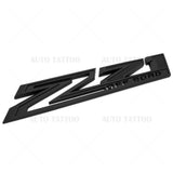 Chevy 19-21 Silverado Z71 Off Road Fender Letter Logo Emblem Badge Matte Black