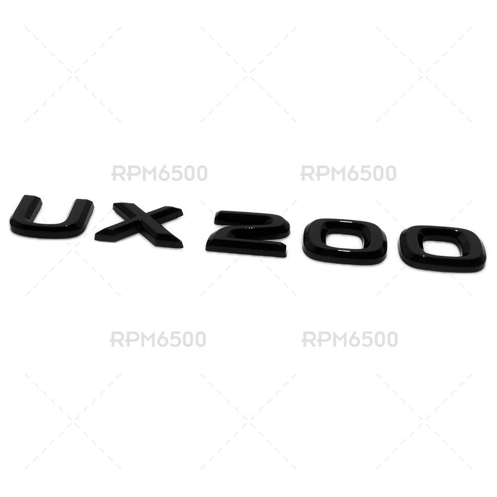 Lexus Liftgate Gloss Black UX 200 Letter Logo Badge Car Emblem Replace F-Sport