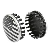 4x Wheel Center Hub Cap 83mm 3.25" USA Flag For Chevy Silverado 2014-26 22837060