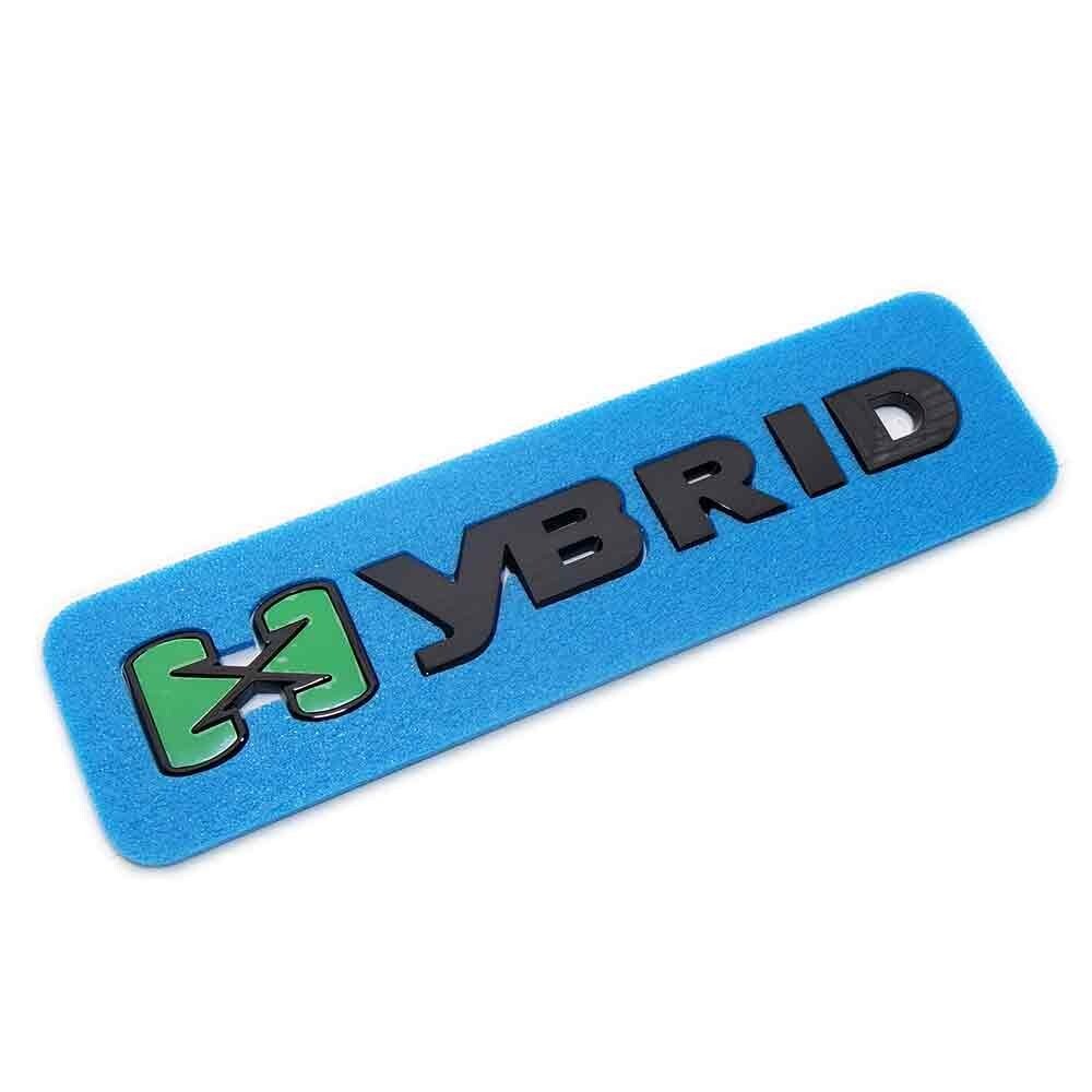 Chevrolet Hybrid Side Fender Rear Trunk Nameplate Emblem Badge Logo Letter Black