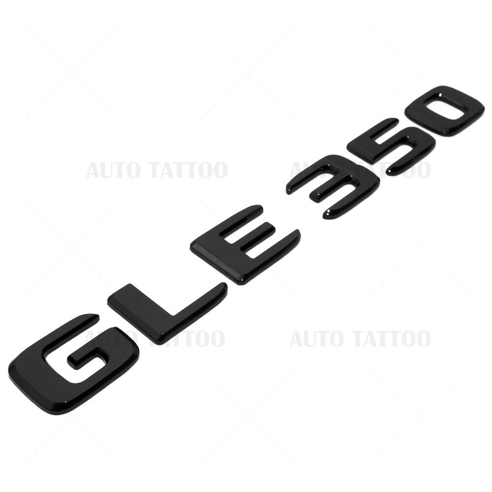 17-18 Mercedes GLE 350 Letter Emblem Liftgate Logo Badge AMG Sport Gloss Black
