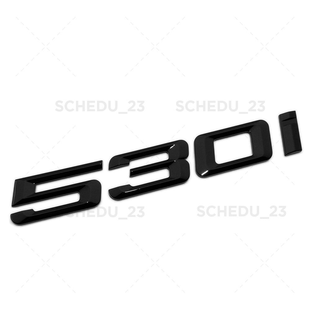 17-23 Gloss Black BMW 530i Letter Trunk Lid Emblem M Performance G30 G31