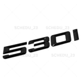 17-23 Gloss Black BMW 530i Letter Trunk Lid Emblem M Performance G30 G31