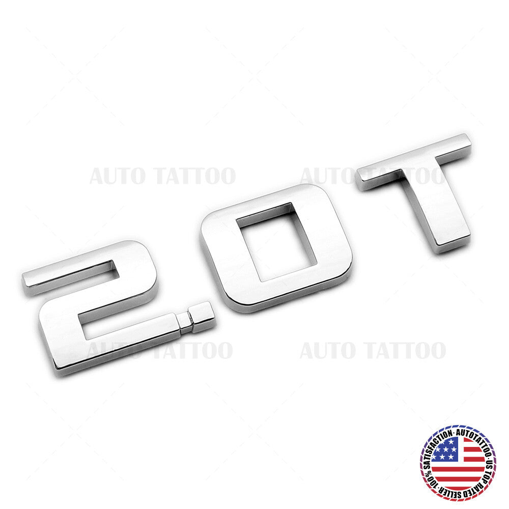 For Chevy Equinox Liftgate 2.0T Turbo Letter Logo Badge Emblem Sport OEM Chrome