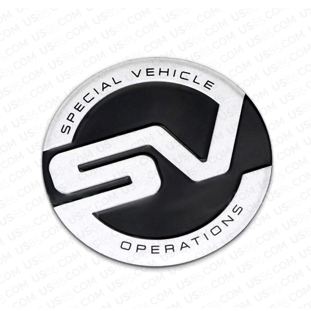 Fashion Zinc Alloy SV Sepecial Vehicle Operations Car Door Decal Badge Sticker