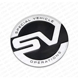 Fashion Zinc Alloy SV Sepecial Vehicle Operations Car Door Decal Badge Sticker