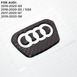 Audi Q3 Q5 Q7 Q8 3D Carbon Fiber Steering Wheel Ring Logo Badge Emblem Sticker
