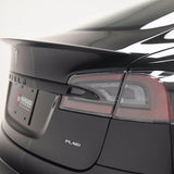 Tesla Model 3 S X Y Rear Tailgate Lid Plaid Nameplate Logo Badge Emblem Chrome