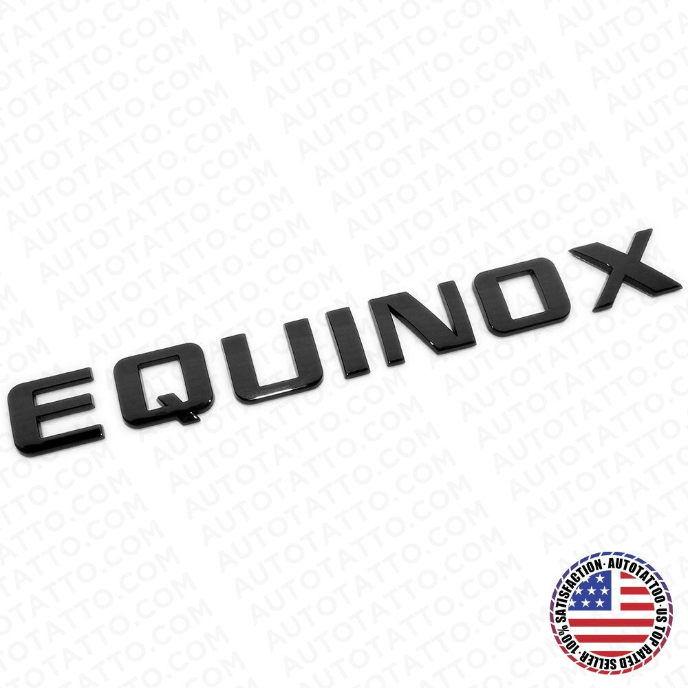 17-24 Chevy Equinox Liftgate Nameplate Letter Logo Badge Emblem Gloss Black