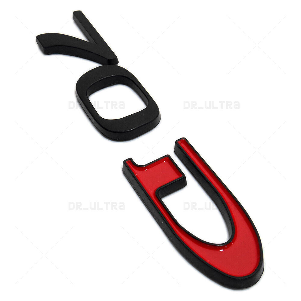 Tesla Rear Liftgate Lid Model 70D Nameplate Logo Badge Emblem Sport Black Red