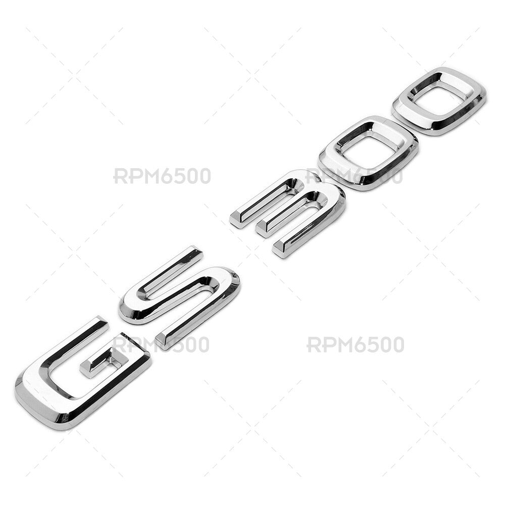 Lexus Trunk OEM Chrome GS 300 Letter Logo Badge 3D Decal Emblem Replace F-Sport