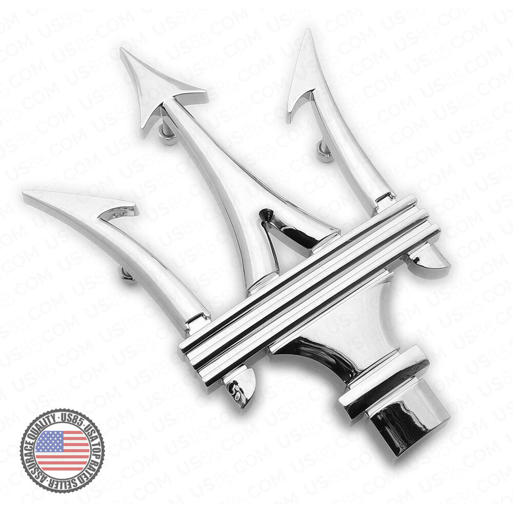 Maserati Ghibli Quattroporte Levante Front Grille Logo Emblem Badge Chrome Sport