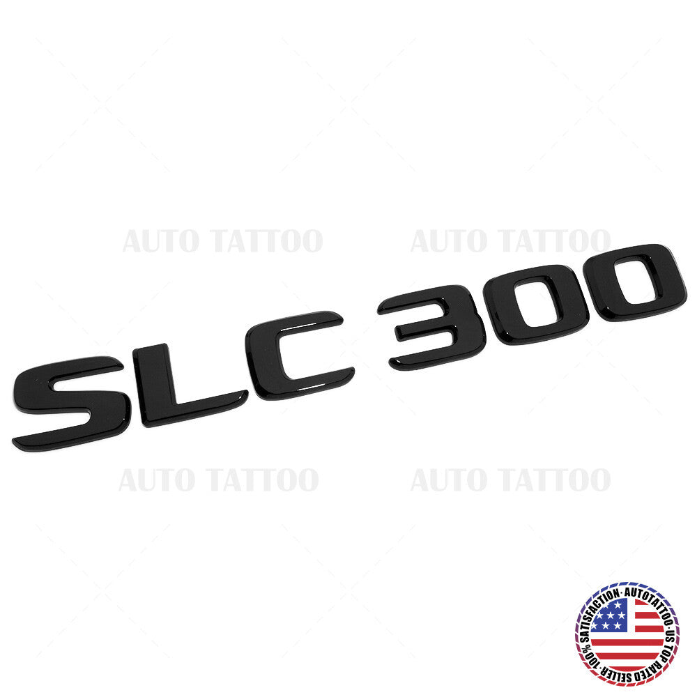 Mercedes SLC 300 Rear Letter Emblem Trunk Lid Logo Badge AMG Sport Gloss Black