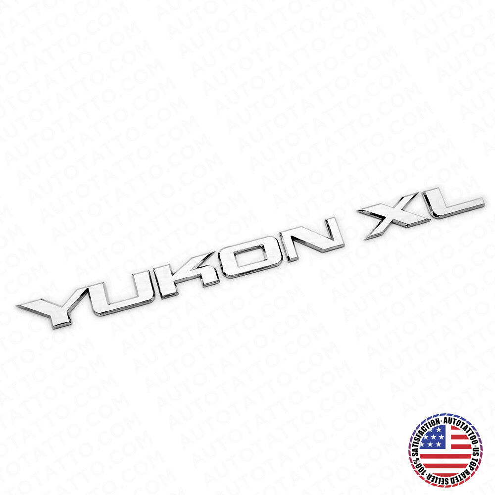 GMC YUKON XL Liftgate / Door Letter Nameplate Emblem SUV HD Badge Sport Chrome
