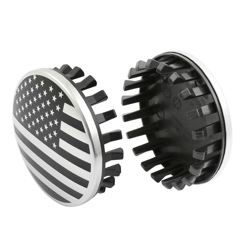 4x Wheel Center Hub Cap 83mm 3.25" USA Flag For Chevy Suburban 2016-19 22837060