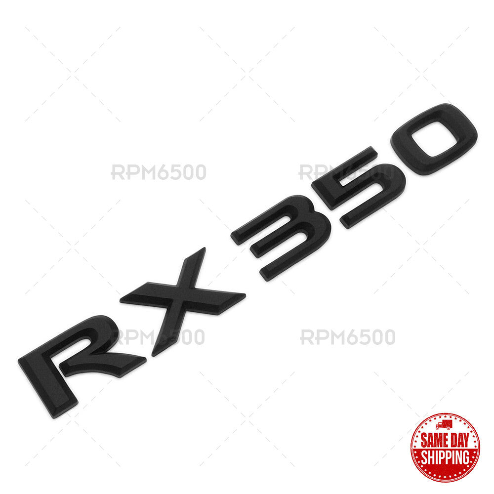 Lexus Liftgate Matte Black RX 350 Letter Logo Badge Car Emblem Replace F-Sport