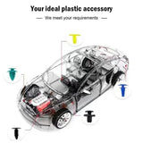 100pcs Mixed Plastic Clips Universal Door Panel Bumper Interior Auto Buckle Car Accessory