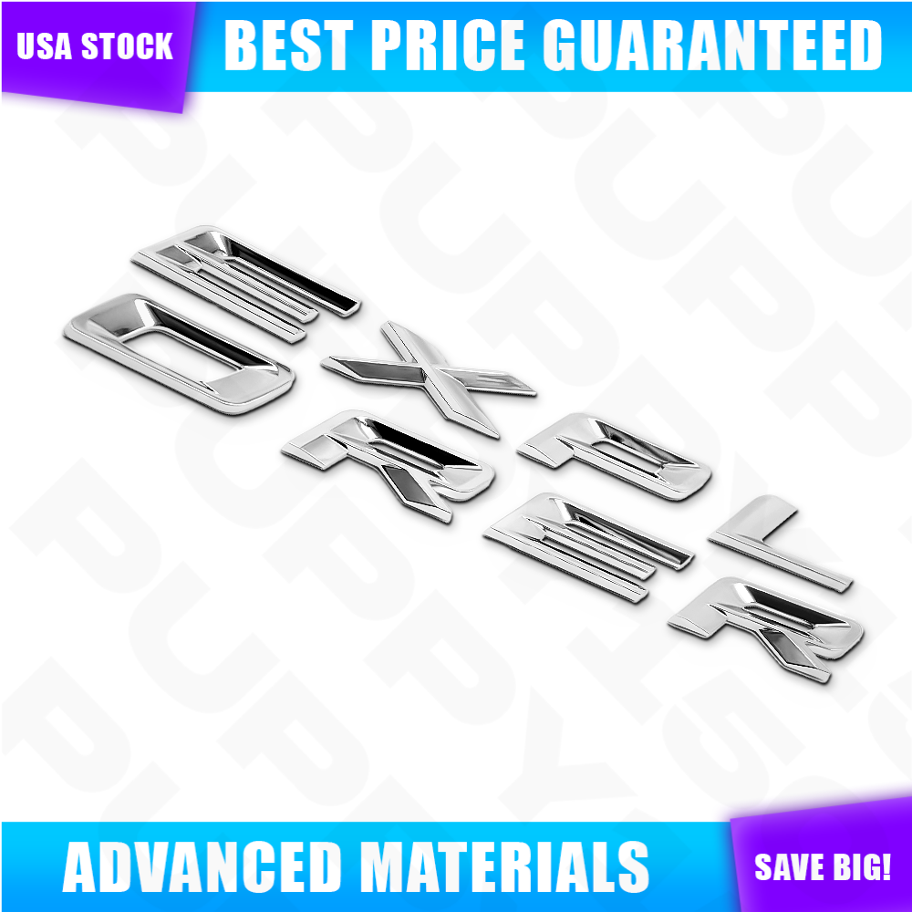 3D Silver Front Hood Emblem For Explorer 2011-2025 Letter Upper Nameplate Badges