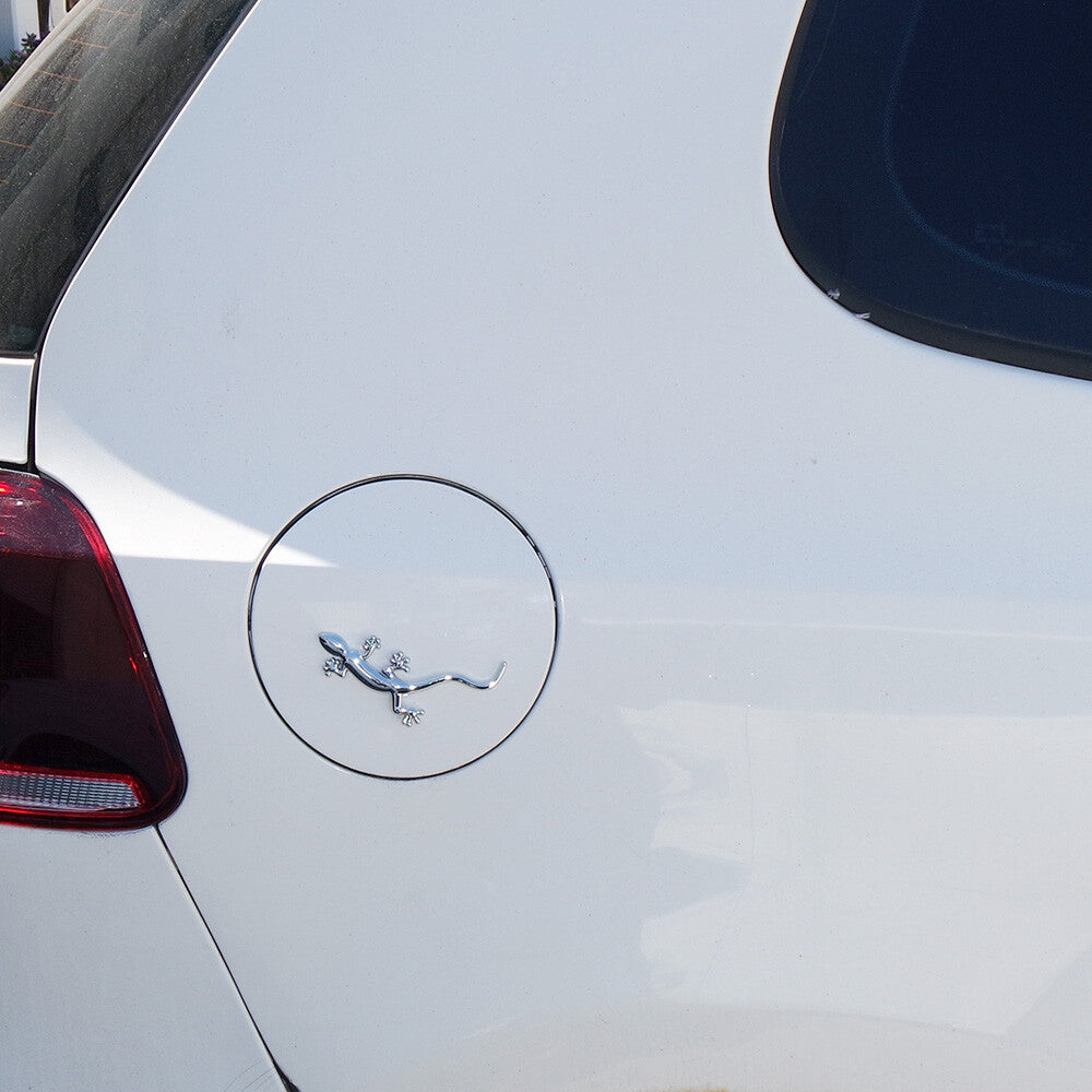 Universal Quattro Gecko Logo Badge Emblem Trunk 3D Sticker Car SUV Sport Chrome