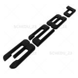 Matte Black 328d Letter Logo Emblem Badge Trunk Lid M Series Performance F30