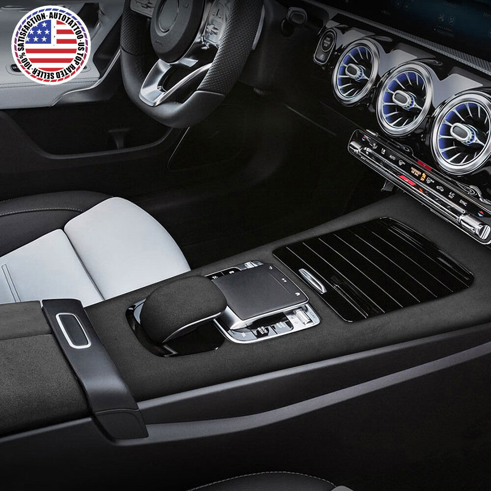 Mercedes CLA A Class W177 W118 Alcantara Nubuck Suede Gear Shift Knob Cover Trim