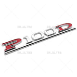 Tesla Liftgate P100D Performance Nameplate Logo Badge Emblem Sport Chrome Red