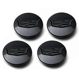 4x Cadillac ATS CTS DTS SRX STS XLR XTS) 67mm Wheel Center Caps Blackout
