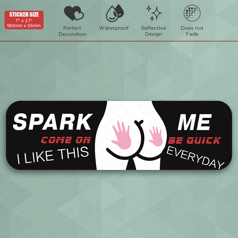 Universal Spark Me Everyday Butt Funny Cute Sticker For Car SUV Decoration Decal