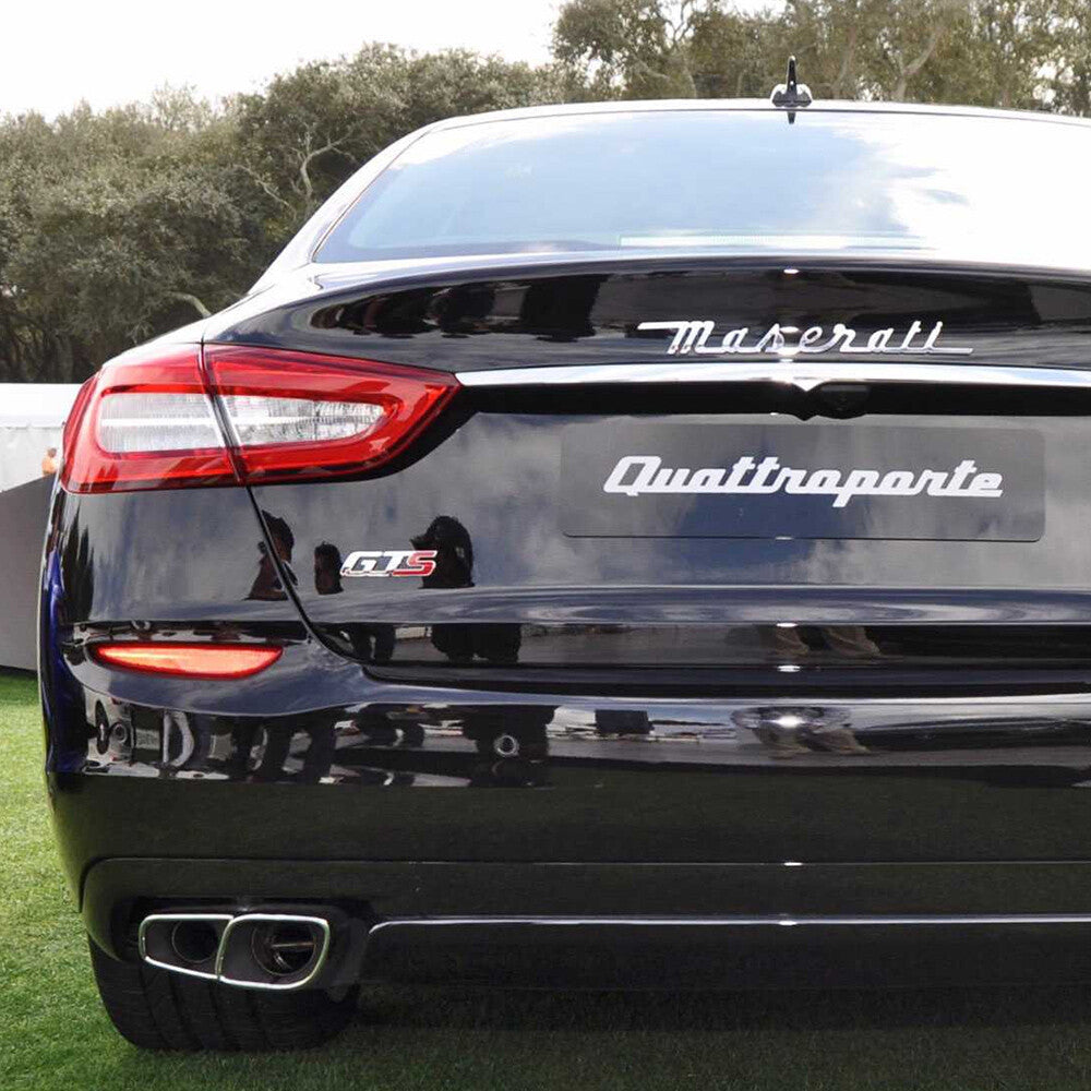 For Maserati Quattroporte GTS Chrome Trunk Lid Nameplate Emblem Badges Sport