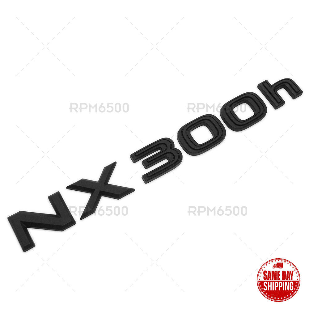 Lexus Liftgate Matte Black NX 300h Letter Logo Badge Car Emblem Replace F-Sport