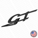 Maserati Ghibli Levante Grecale Side Fender Logo GT Emblem Badge Gloss Black