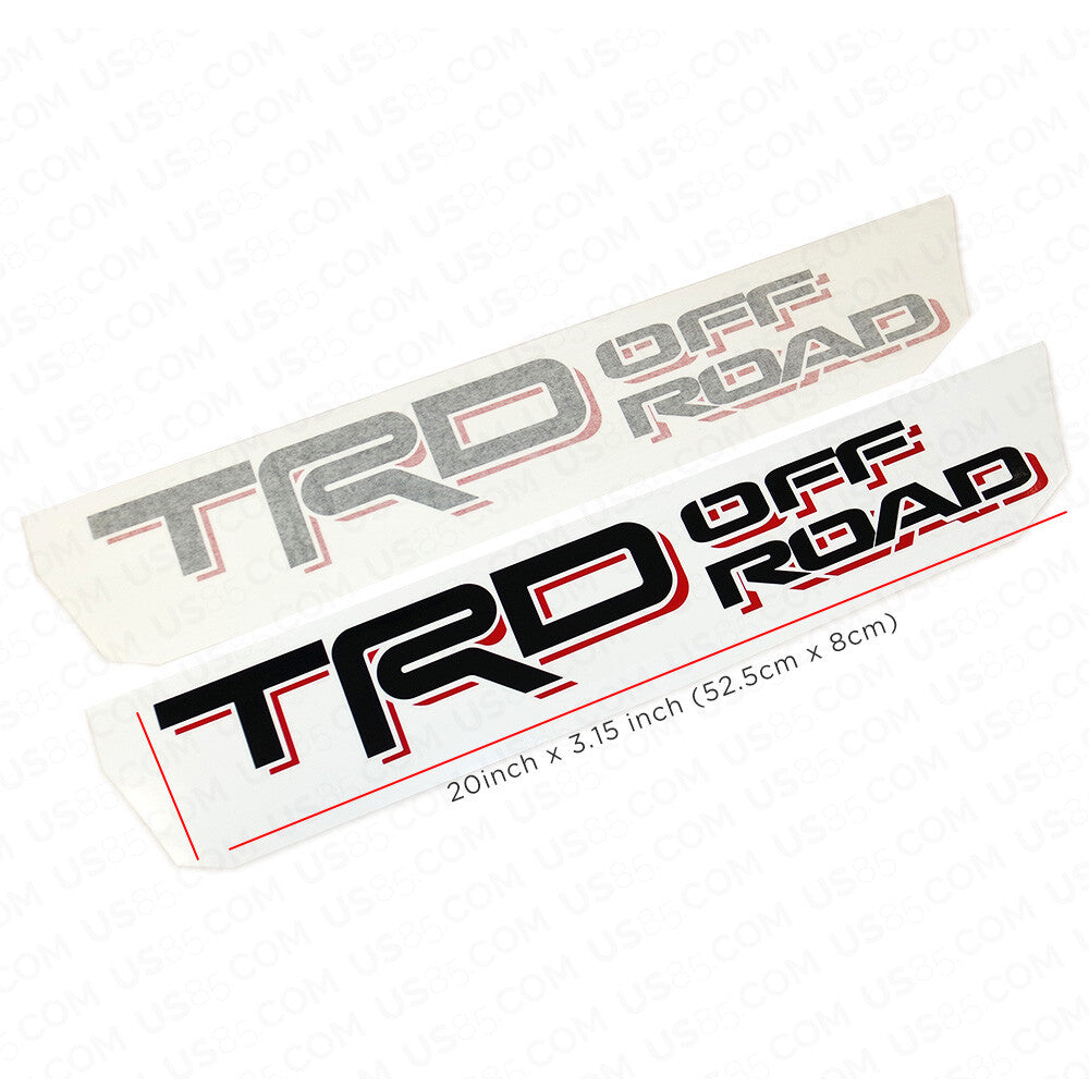 2x Toyota TRD Off Road Sport Back Pickup Bed Truck Logo Sticker Decal Decoration
