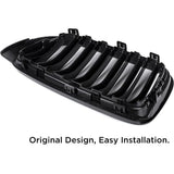 BMW 15-17 X3 F25 LCI, 15-18 X4 F26 LCI Front Bumper Gloss Black Kidney Grille