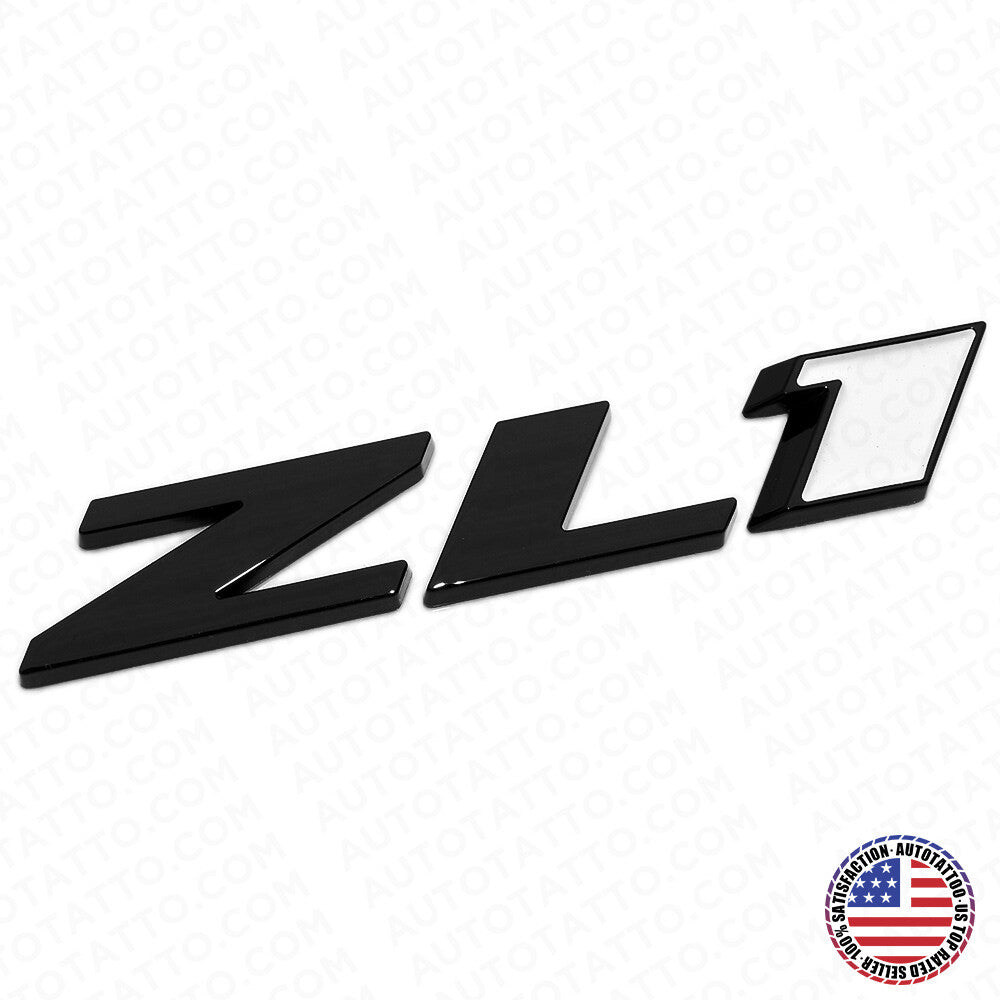 Camaro Hood or Rear Bumper ZL1 Nameplate Logo Sport Emblem Decorate Black White
