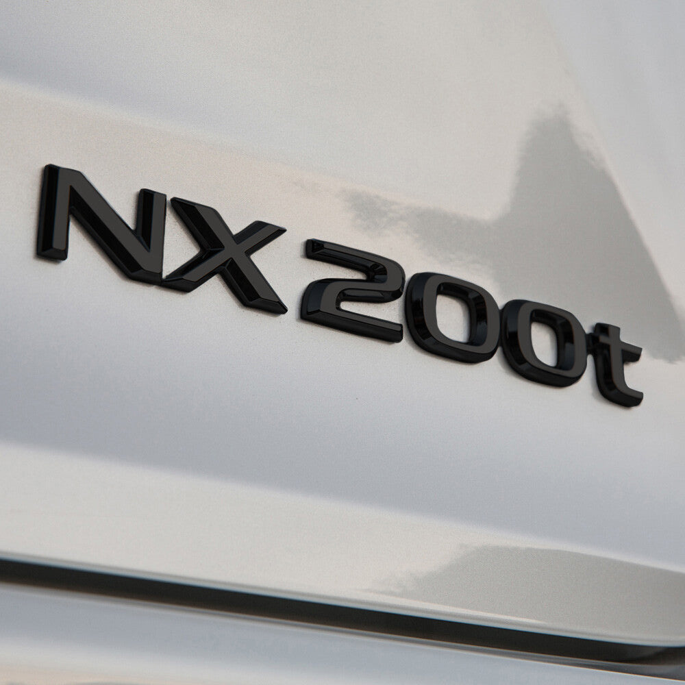 Lexus Liftgate Matte Black NX 200t Letter Logo Badge Car Emblem Replace F-Sport