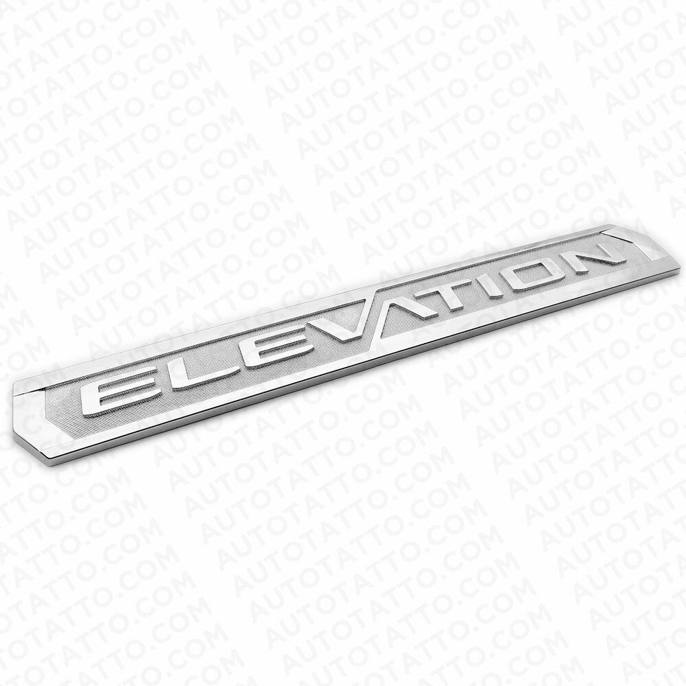 2x 19-23 GMC Sierra Elevation Front Door Left Right Nameplate Emblem OEM Chrome