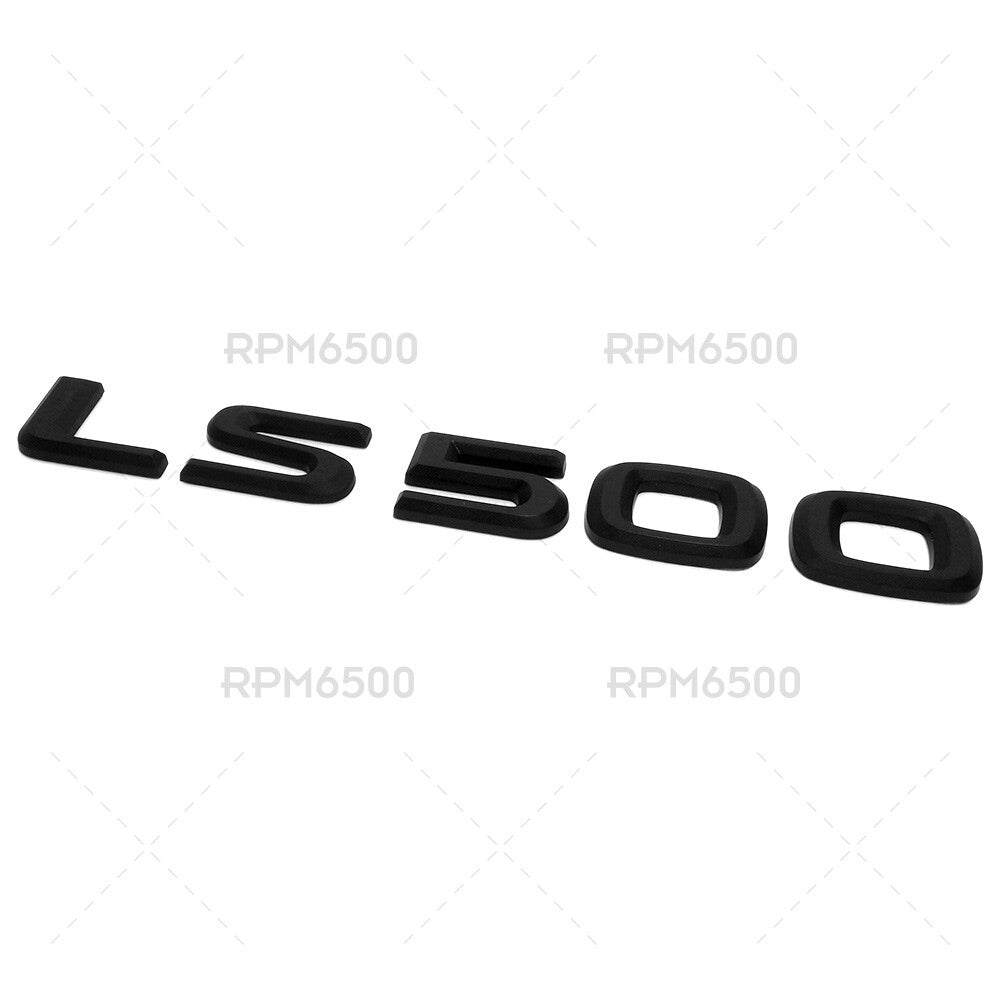 For Lexus Rear Turnk Lid LS 500 Letter Logo Badge Emblem Car Replace Matte Black