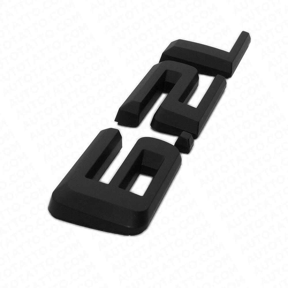 2x 19-22 Matte Black Chevy Silverado 1500 6.2L Hood Letter Logo Emblem Badge Z71