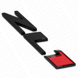 3x Camaro Hood or Rear Bumper ZL1 Nameplate Logo Sport Emblem Decorate Black Red