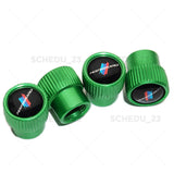 BMW Performance Roundel Car Wheels Tire Air Valve Cap Stem Dust Cover Sport ///M