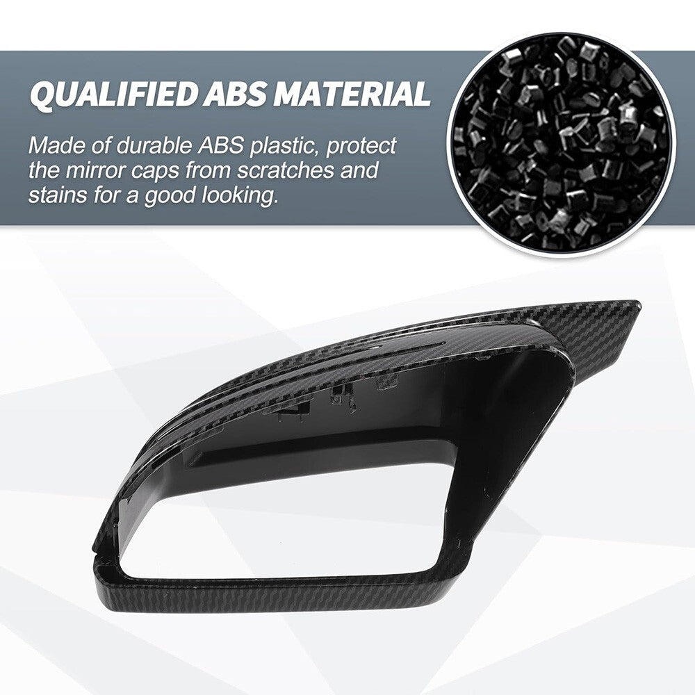 Carbon Fiber Horn Wing Style Mercedes W204 W212 W117 C E S GLA Side Mirror Cover