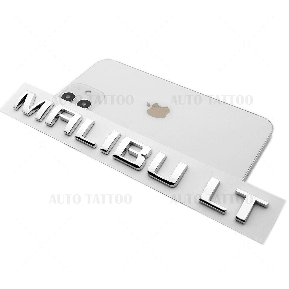 Chevy Malibu LT Trunk Door Letter Emblem Logo Badge Nameplate OEM Chrome Sport