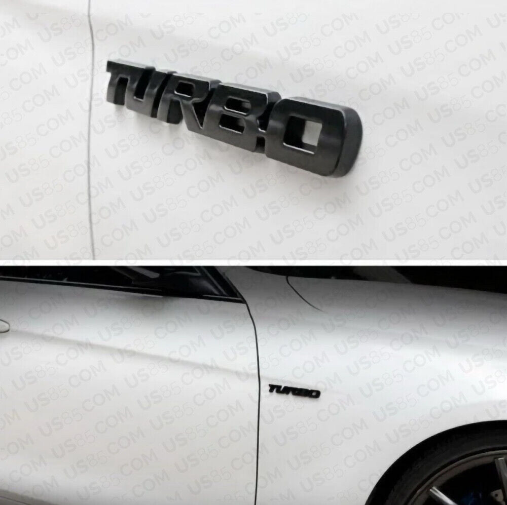 Universal 3D Fashion Waterproof Metal Turbo Car Decal Sticker Auto Decoration